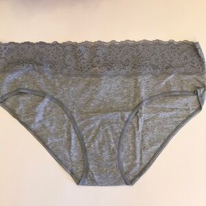 NWT Victoria’s Secrets Plus Size Grey Hip Hugger Panties Sz XXL